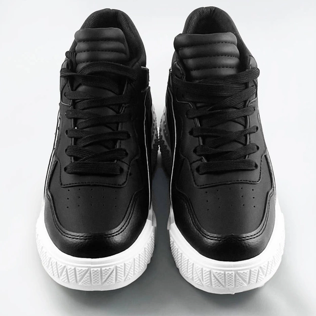 Damskie wyższe buty sportowe czarne (sg-139)