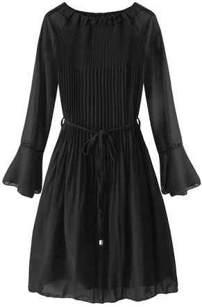 PLISOWANA SUKIENKA HISZPANKA CZARNA (241ART)