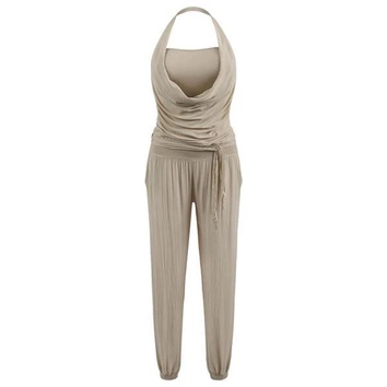 DŁUGI KOMBINEZON BEŻOWY (V019)