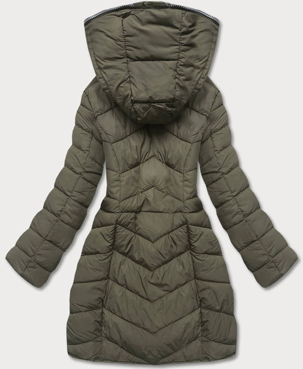 Przejściowa kurtka damska puchowa khaki (2M-001)
