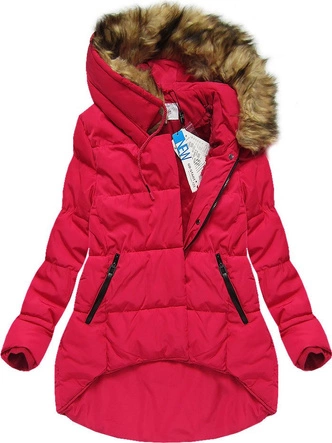 ASYMETRYCZNA KURTKA CZERWONA (7200W)