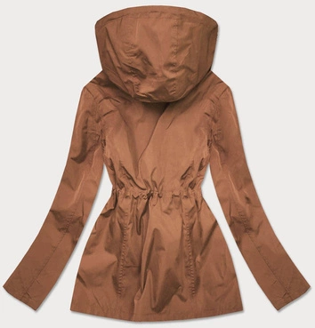 KURTKA DAMSKA TYPU 2W1 KARMEL-KROPKI (R8893)
