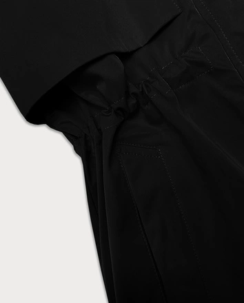 Kurtka damska z podwijanymi rękawami LHD czarna (LHD-24591)