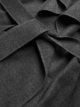 ASYMETRYCZNA KAMIZELKA Z PASKIEM GRAFITOWA (748ART)