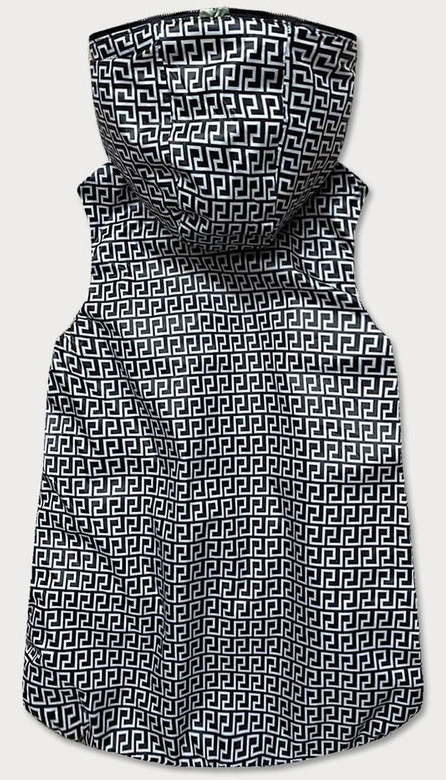 Rozkloszowany dwustronny bezrękawnik damski zielony (b8005-10)