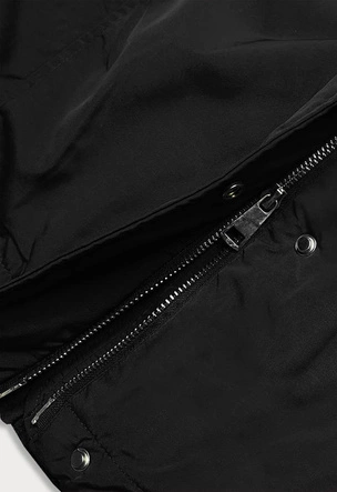 Zimowa kurtka damska czarna (m21309)