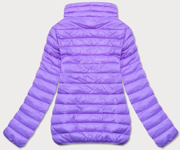 Lekka pikowana kurtka damska jasny fiolet (58M23037-37)