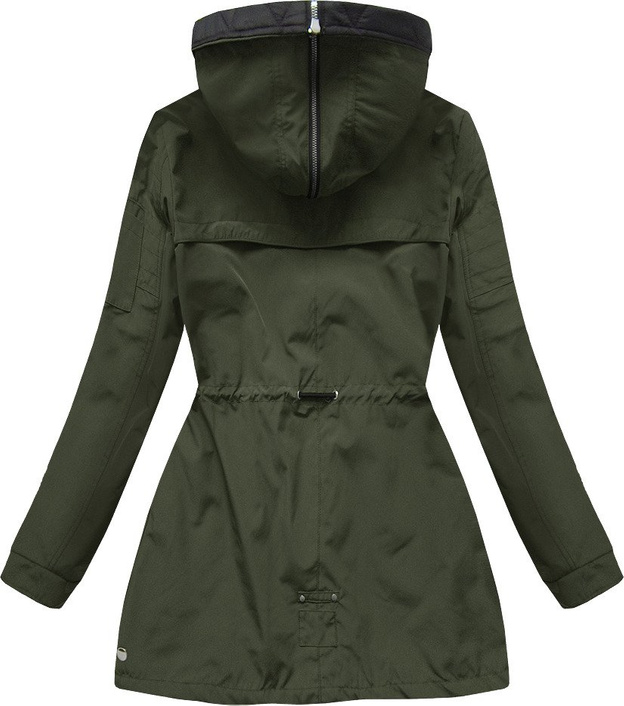 DWUSTRONNA KURTKA Z KAPTUREM KHAKI (W640BIG)
