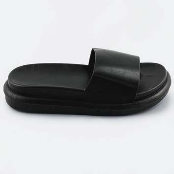DAMSKIE KLAPKI NA PŁASKIEJ PODESZWIE CZARNE (XA138)