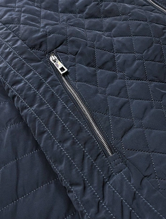 PIKOWANA DAMSKA KURTKA GRANATOWA (6370)