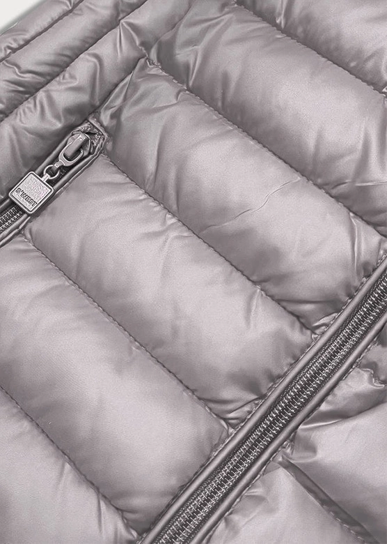 Bezrękawnik ze stójką damski szara (b2722-9)