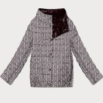 Lekko ocieplana dwustronna kurtka do bioder Goodlookin ciemny fiolet (P21-7213/7212-295)
