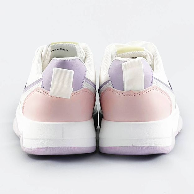 Buty sportowe damskie biało-fioletowe (ad-555)