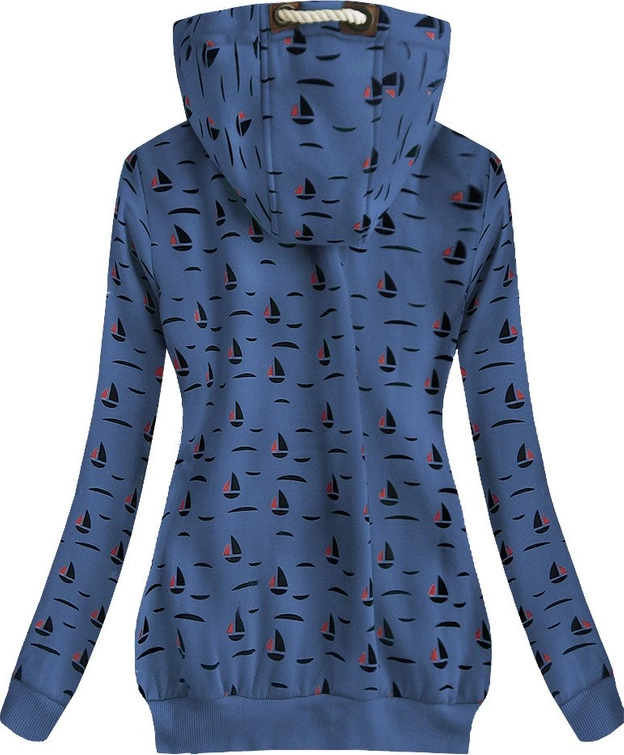 CIEPŁA BLUZA Z KAPTUREM NIEBIESKA (1912)