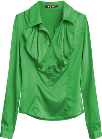 SATYNOWA KOSZULA ZIELONA (1067)