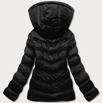 Przejściowa kurtka damska z kapturem czarna (5m786-392)