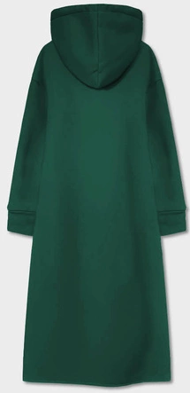 DŁUGA GRUBA SUKIENKA DRESOWA ZIELONA (744ART)