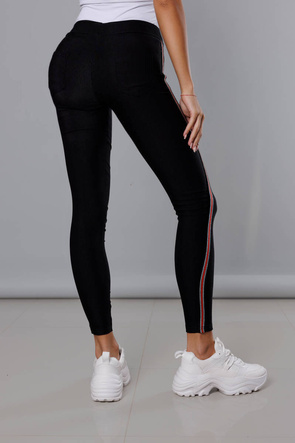 Legginsy z kieszeniami czarne (Q-73)