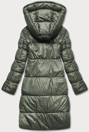 DŁUGA DWUSTRONNA KURTKA ZIMOWA ARMY/CAMEL (L22-9852-22/301)