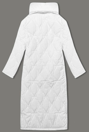 Damski płaszcz oversize biały (5M3177-281)