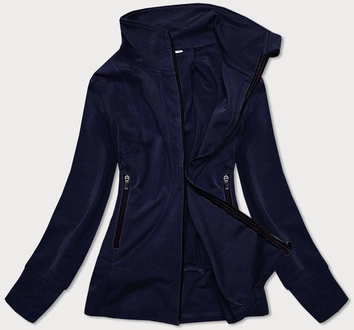 Damska bluza ze stójką granatowa (hd150-04)