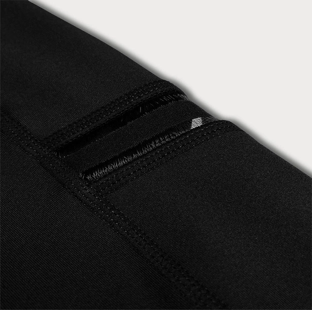Sportowe legginsy 3/4 czarne (54480)