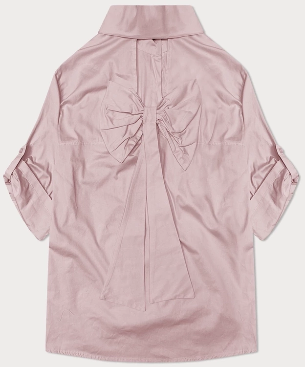 Koszula z ozdobną kokardą na plecach różowa (24018)