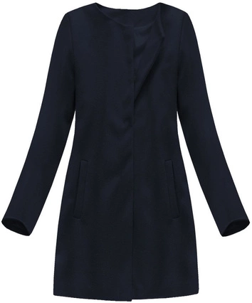 MINIMALISTYCZNY PŁASZCZ GRANATOWY (172/1ART)