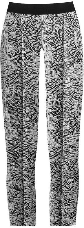 BŁYSZCZĄCE LEGGINSY W ZWIERZĘCY WZÓR CZARNO-SZARE (318ART)