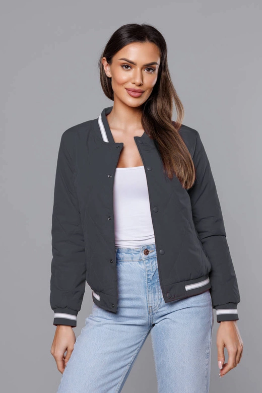 Kurtka damska bomberka grafitowa (16M9070-92)