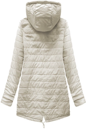 DWUSTRONNA PARKA Z KAPTUREM BEŻOWA (W0233)