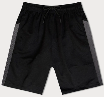 Krótkie spodenki męskie czarne (8K923-3)