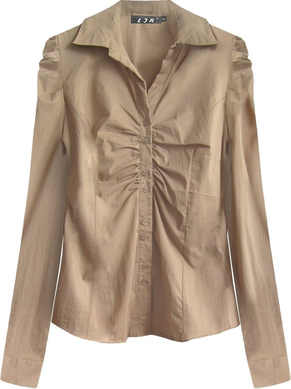 BAWEŁNIANA KOSZULA BEŻOWA (1626)