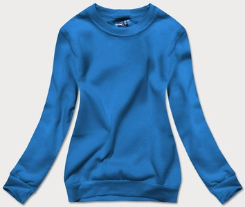 Bluza dresowa damska ze ściągaczami ciemna niebieska (w01-16)