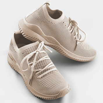 LEKKIE BUTY SPORTOWE DAMSKIE BEŻOWE (XA052)