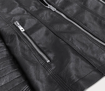 Ramoneska ze stójką czarna (b0110)