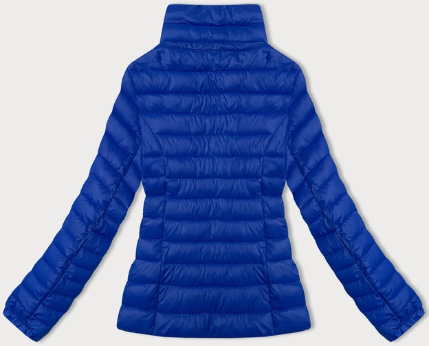 Lekka pikowana kurtka damska ciemny niebieski (5M706-184)