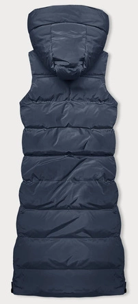 Gruba kamizelka damska granatowa (23-008)