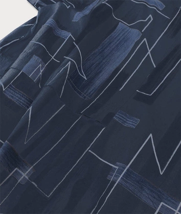 BAWEŁNIANA SUKIENKA OVERSIZE GRANATOWA (340ART)