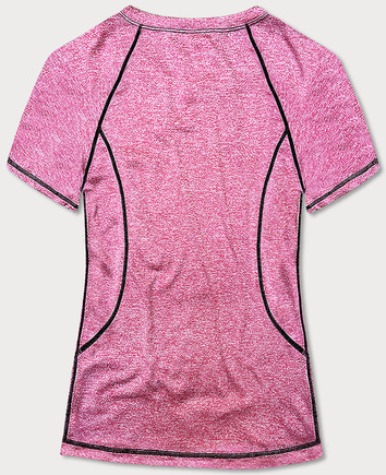 Sportowy t-shirt damski różowy (A-2158)