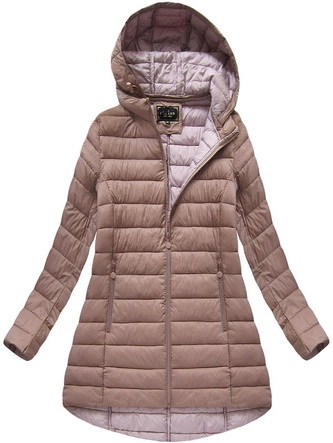 PIKOWANA KURTKA Z KAPTUREM ANTYCZNY RÓŻ (7471-PLUS)