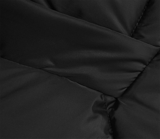 Przejściowa kurtka z kapturem czarna (LHD-23002)