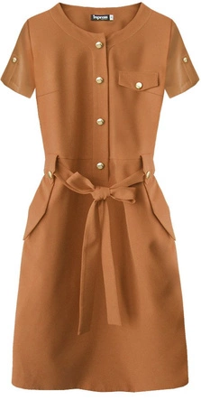 OŁÓWKOWA SUKIENKA RUDA (309ART)