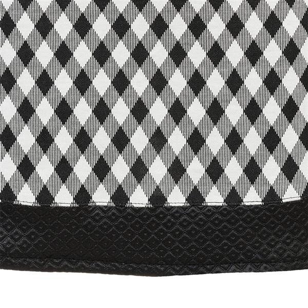 BIAŁO-CZARNA TUNIKA W ROMBY (5619)