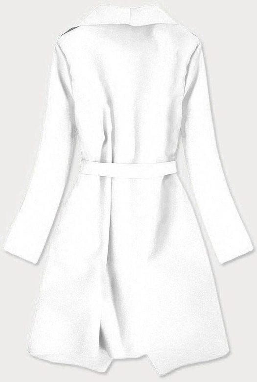 MINIMALISTYCZNY PŁASZCZ BIAŁY (678ART)