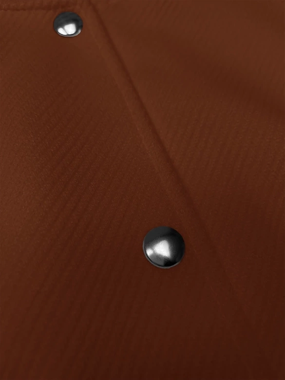 Wełniana kurtka bomber brązowa (15687)