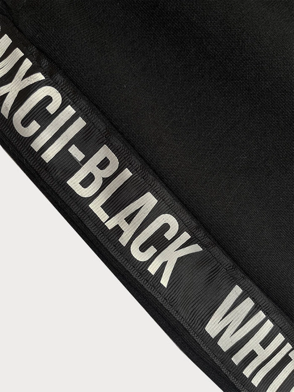 Krótkie spodenki męskie czarne (8K933-3)