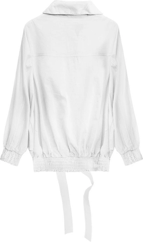 BAWEŁNIANA KOSZULA NIETOPERZOWA BIAŁA (1105)