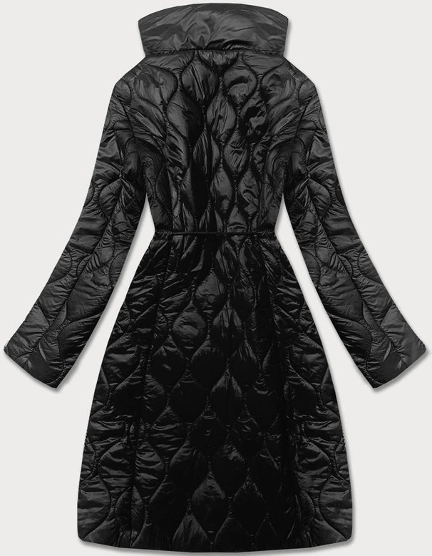 DAMSKA KURTKA PIKOWANA ZE STÓJKĄ CZARNA (20201130)