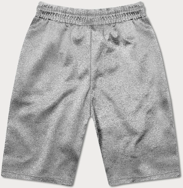 Krótkie spodenki męskie jasne szare (8K200-2)